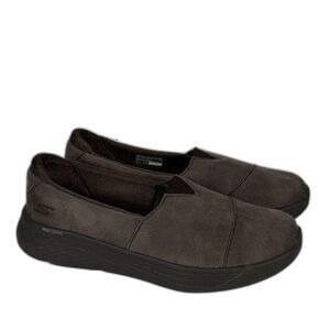 Skechers Slip Ins Go Walk Air Cooled Goga Mat Brown Womens 6.5 Comfort